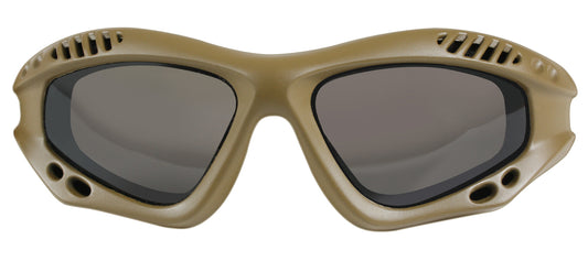 Coyote Brown Tactical Goggles Anti Scratch Anti Fog Military Eye Protection UV400 Ballistic Style Goggles