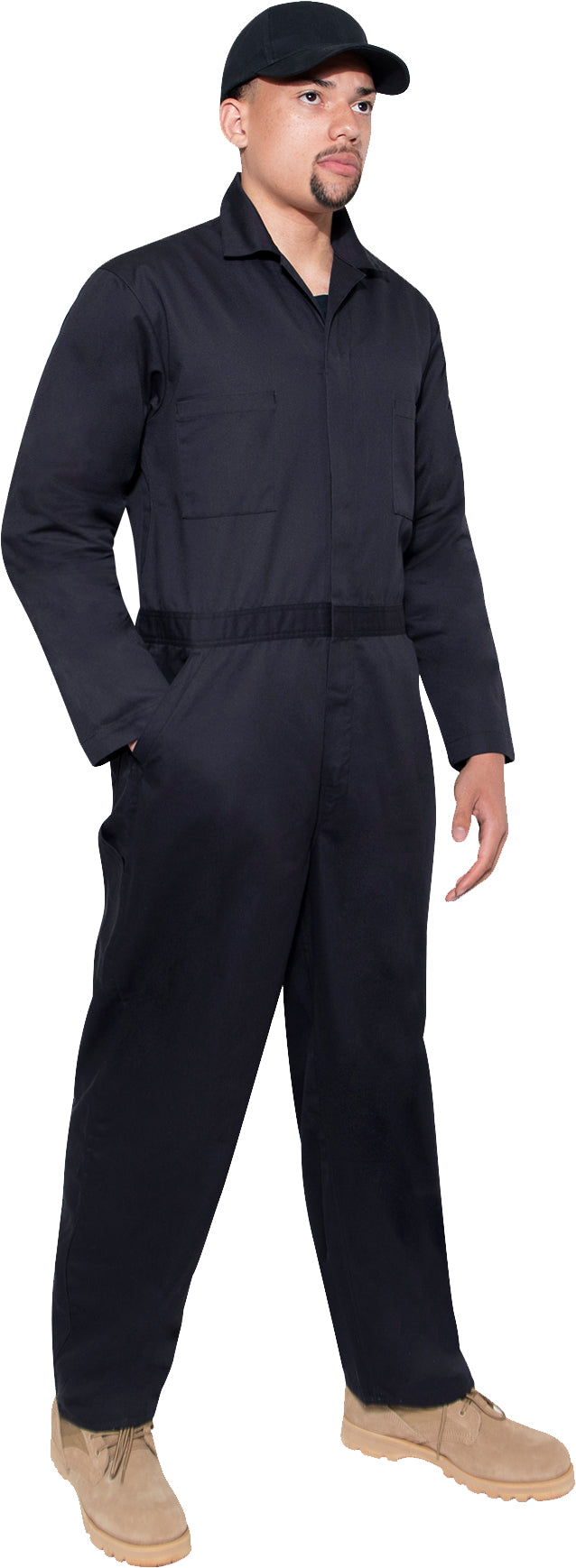 Midnight Navy Blue Lightweight Workwear Coverall