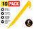 Yellow Tent Stakes 9 Inch Plastic Camping Pegs Heavy Duty Ground Anchors Garden Stakes 10 Pack