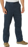 Cadet Blue - Tactical BDU Pants Cargo Fatigues - Poly/Cotton Twill - Button Fly