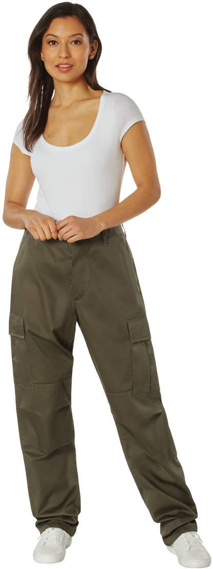 Ranger Green - Tactical BDU Pants Cargo Fatigues - Poly/Cotton Twill - Button Fly