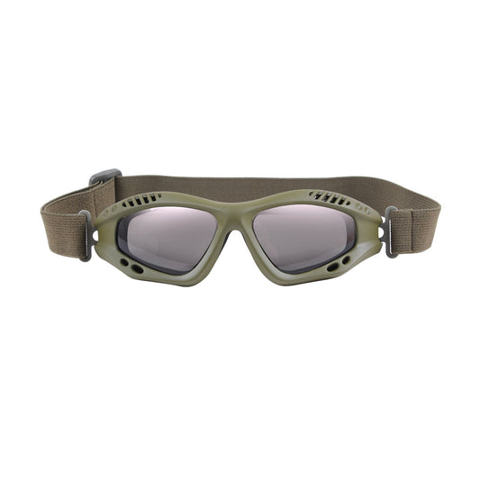 Olive Drab Tactical Goggles Anti Scratch Anti Fog Military Eye Protection UV400 Ballistic Style Goggles
