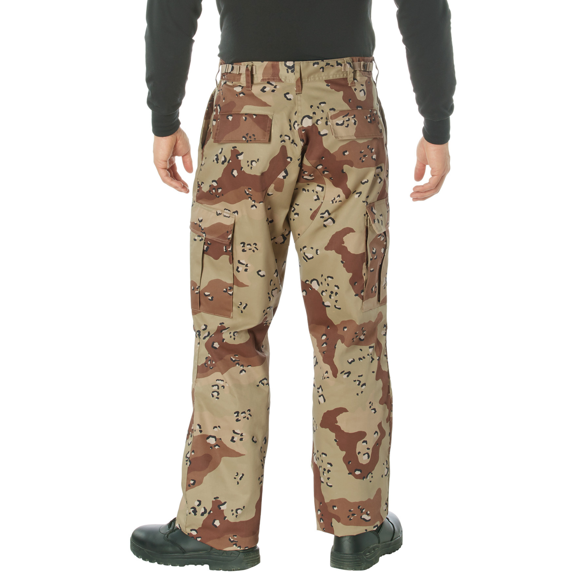 6-Color Desert Camo - Military BDU Pants with Zipper Fly - Cotton Polyester  Twill - Galaxy Army Navy