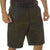 Midnight Woodland Camo - Tactical Cargo BDU Shorts - Polyester Cotton Twill - Button Fly