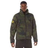 Midnight Woodland Camo - Special Ops Soft Shell Tactical Jacket Waterproof Fleece Lined Military Coat