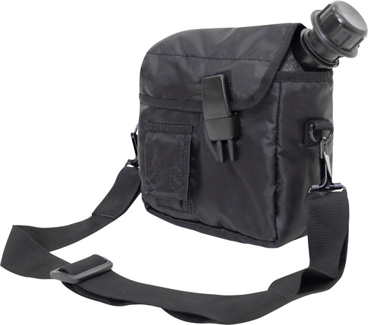 Black - Military GI Style 2 Quart Bladder Canteen Cover