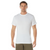 White Short Sleeve Crew Neck T-Shirt - Solid Color T-Shirt with Cotton / Polyester Blend