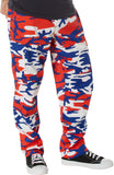 Red White & Blue Camo - Tactical BDU Pants Cargo Fatigues - Poly/Cotton Twill - Button Fly
