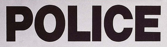 Reflective POLICE Patch Branch Long Tape, 3.5" x 12"