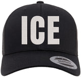 ICE Embroidered Trucker Hat – Immigration Enforcement Replica Mesh Back Snapback Cap Unisex