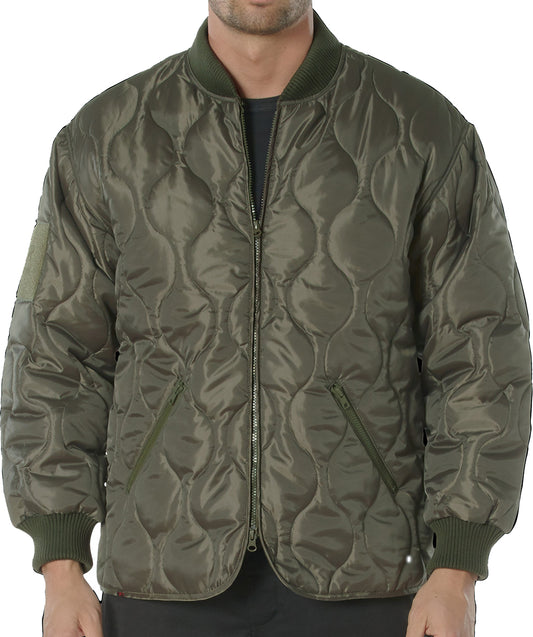 Olive Drab - Concealed Carry Quilted Woobie Jacket
