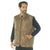Coyote Brown - Quilted Woobie Vest - Lightweight Insulated Outdoors Vest - Polyester