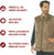 Coyote Brown - Quilted Woobie Vest - Lightweight Insulated Outdoors Vest - Polyester