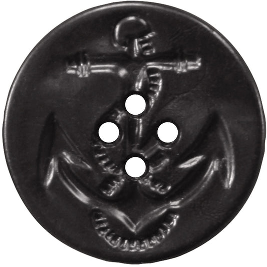 Black - US Navy Style Peacoat Buttons - 25 Pack