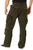 Olive Drab - Military Vintage Fatigue Pants with Woodland Camouflage Army Rigid Accent