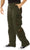 Olive Drab - Military Vintage Fatigue Pants with Woodland Camouflage Army Rigid Accent