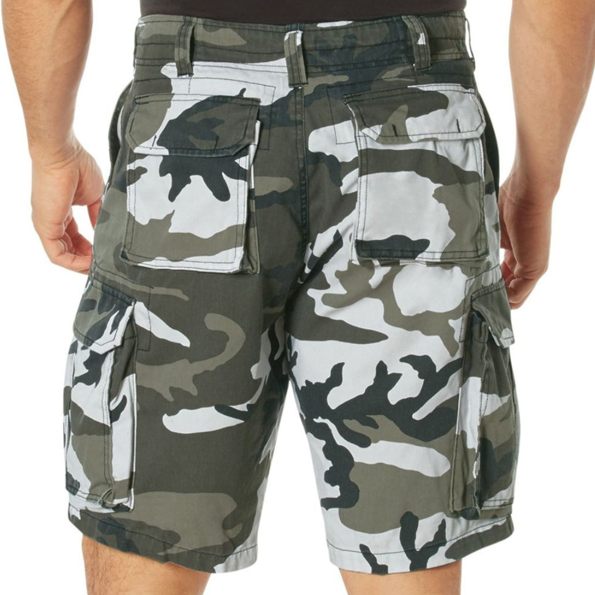 City Camouflage - Tactical Paratrooper BDU Cargo Shorts - Heavyweight Poly/Cotton - Zipper Fly