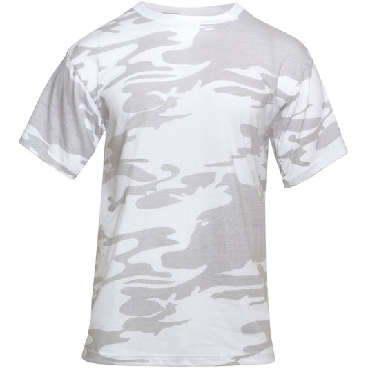White Camo Color Short Sleeve T-Shirt