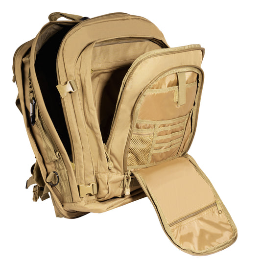 Coyote Brown Tactical MOLLE Backpack Military Assault Pack Bug Out Bag EDC Survival Gear Backpack