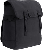 Black Canvas Jumbo Musette Bag