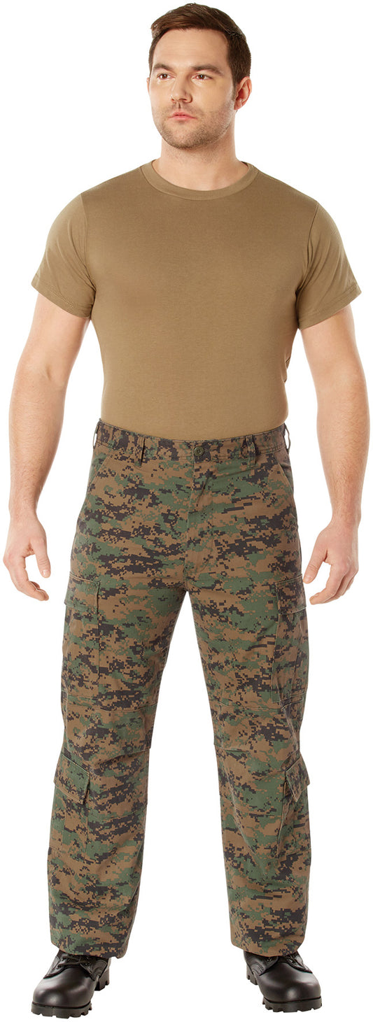 Digital Woodland Camouflage - Military Vintage Paratrooper Fatigues