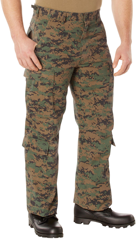 Digital Woodland Camouflage - Military Vintage Paratrooper Fatigues