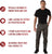 Charcoal Grey - Tactical BDU Pants Cargo Fatigues - Poly/Cotton Twill - Button Fly