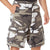City Camouflage - Vintage Infantry Utility Army BDU Cargo Shorts - Heavyweight Cotton - Zipper Fly