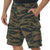 Tiger Stripe Camouflage - Tactical Vintage Paratrooper BDU Cargo Shorts - Poly Cotton - Zipper Fly
