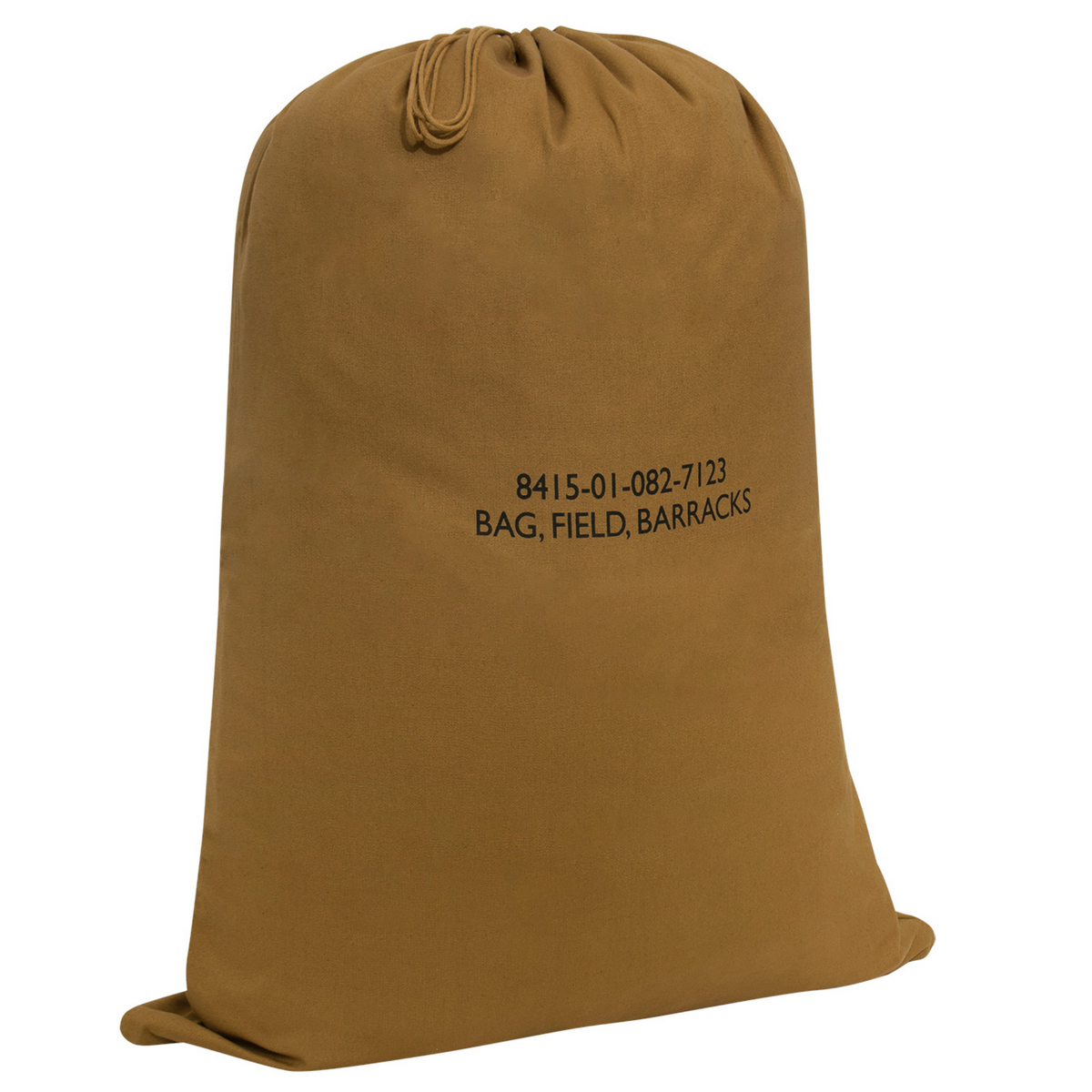 Coyote Brown Military Canvas Barracks Bag GI Style Laundry Duffle Sack Heavy Duty Extra Large (30" x 40")