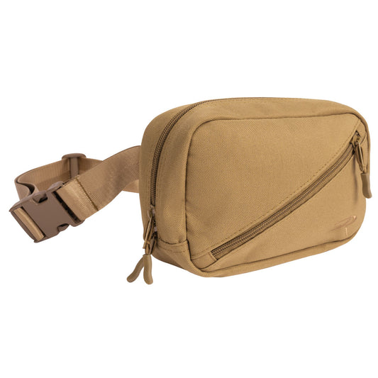 Crossbody Day Bag Belt Bag or Fanny Pack 2L EDC Ultimate Mini Travel Bag - Coyote Brown