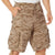 Desert Digital Camouflage - Vintage Infantry Utility Army BDU Cargo Shorts - Heavyweight Cotton - Zipper Fly