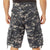 Subdued Urban Digital Camouflage - Vintage Infantry Utility Army BDU Cargo Shorts - Heavyweight Cotton - Zipper Fly