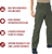 Olive Drab - Tactical Paratrooper Pants BDU Cargo Fatigues - Heavyweight Poly/Cotton - Zipper Fly - Relaxed Fit