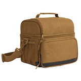 Insulated Waterproof Dual Compartment Lunch Cooler - Work Brown