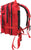 Red MOLLE Medium Transport Pack Tactical AMBU Backpack - 600D Compact Emergency Gear Pack