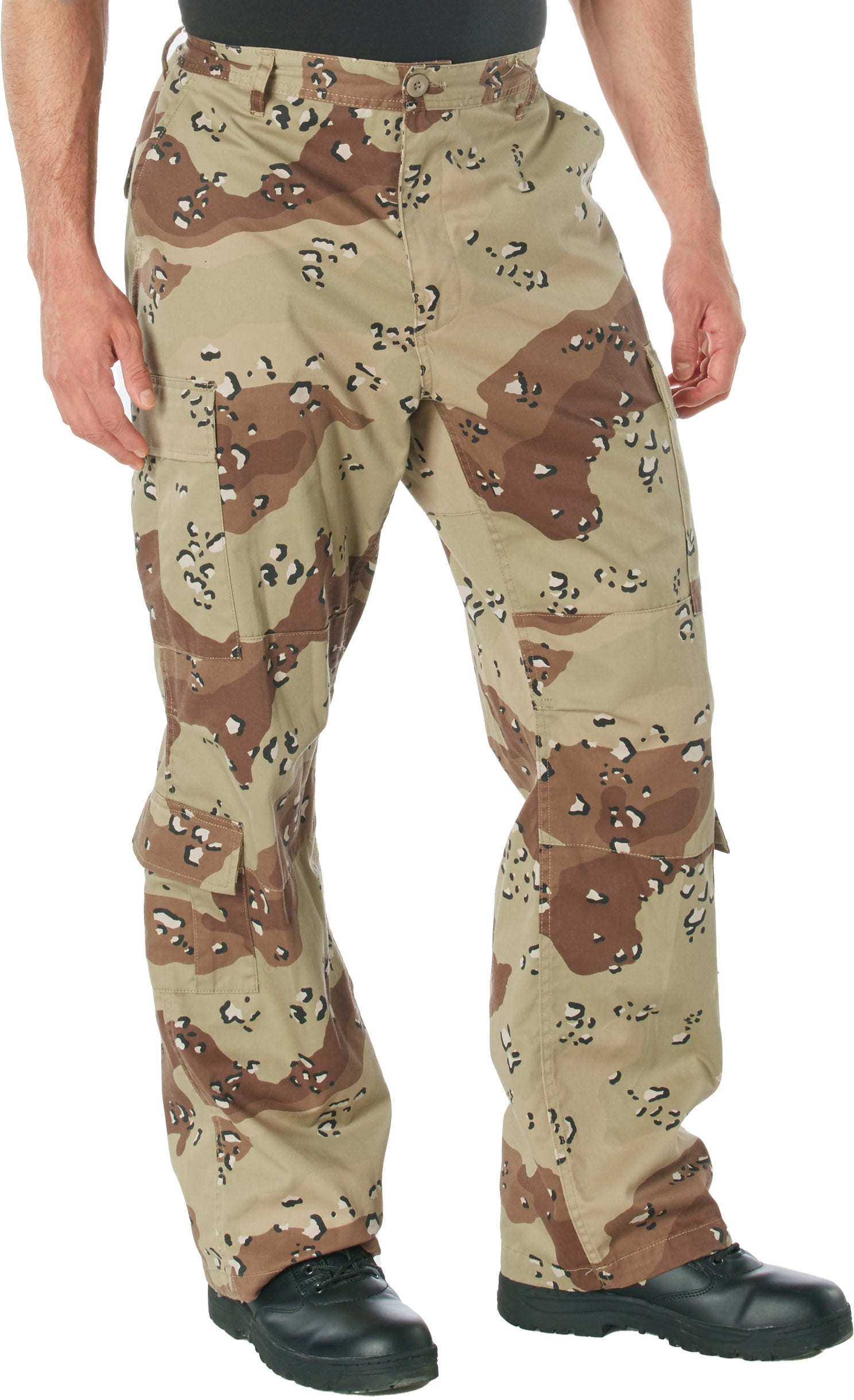Desert Camo 6-Color - Tactical Paratrooper Pants BDU Cargo