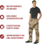 Desert Camo 6-Color - Tactical Paratrooper Pants BDU Cargo Fatigues - Heavyweight Poly/Cotton - Zipper Fly - Relaxed Fit