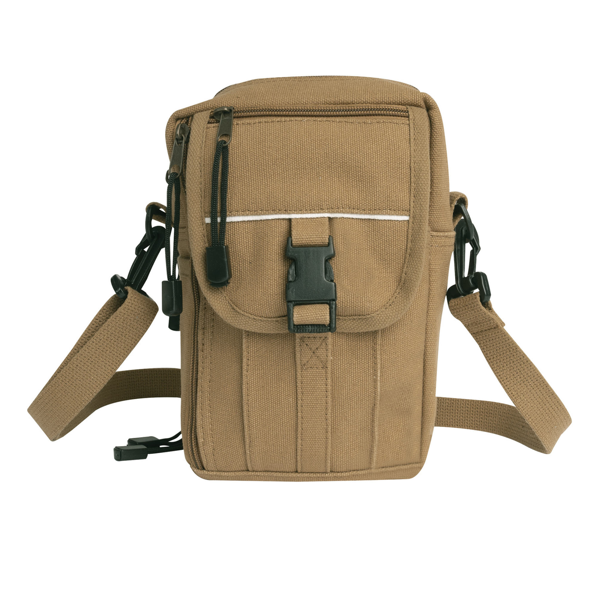 Coyote Brown Heavyweight Classic Canvas Passport Travel Pouch