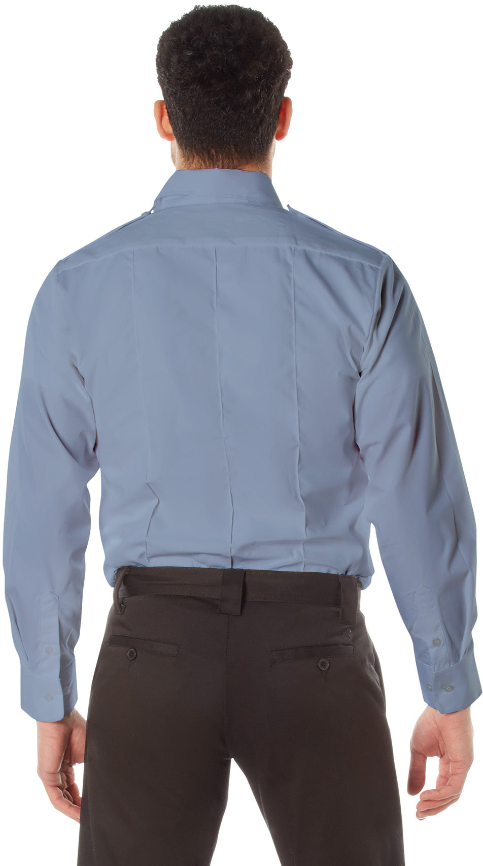 Rothco Long Sleeve Uniform Shirt - Light Blue Rothco Long Sleeve Uniform Shirt - Light Blue