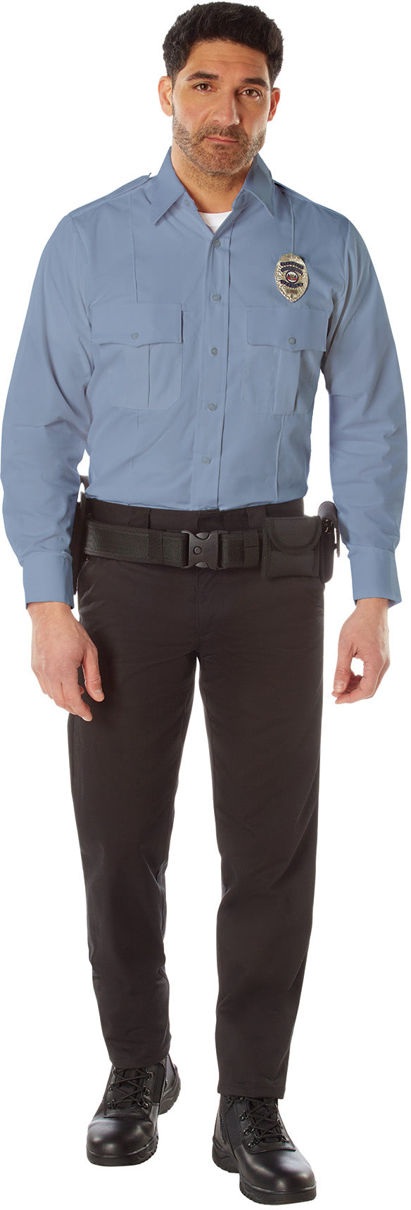 Rothco Long Sleeve Uniform Shirt - Light Blue Rothco Long Sleeve Uniform Shirt - Light Blue