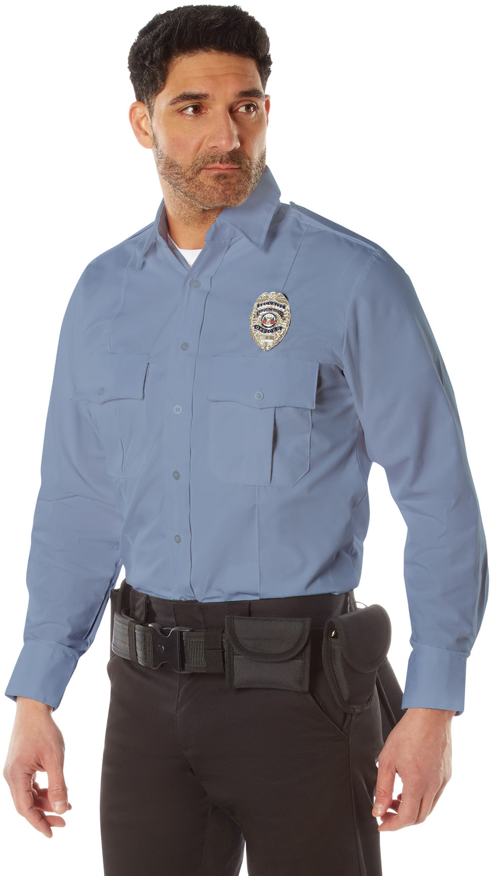 police dress shirt Men's Long Sleeve Police Costume Shirt | Police Costumes | Adult | Mens | S | Blue