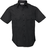 Navy Blue - Police Uniform Shirt Short Sleeve Law Enforcement Security Dress Top