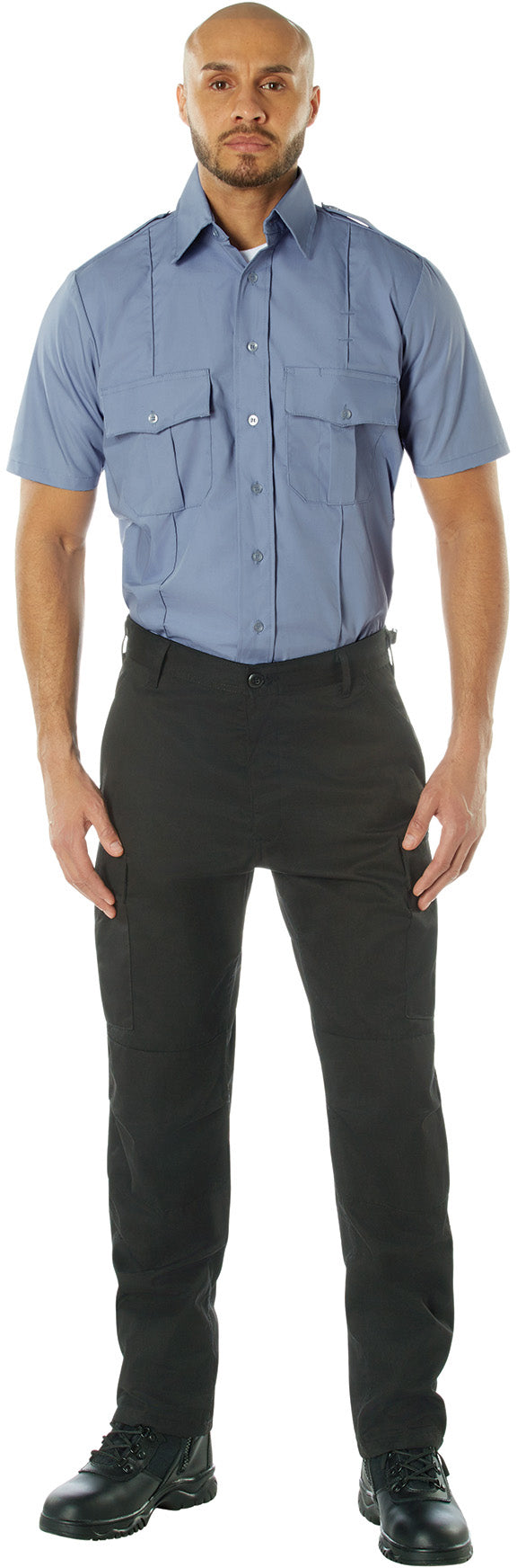 Light Blue - Official Law Enforcement Uniform Shirt Short Sleeve