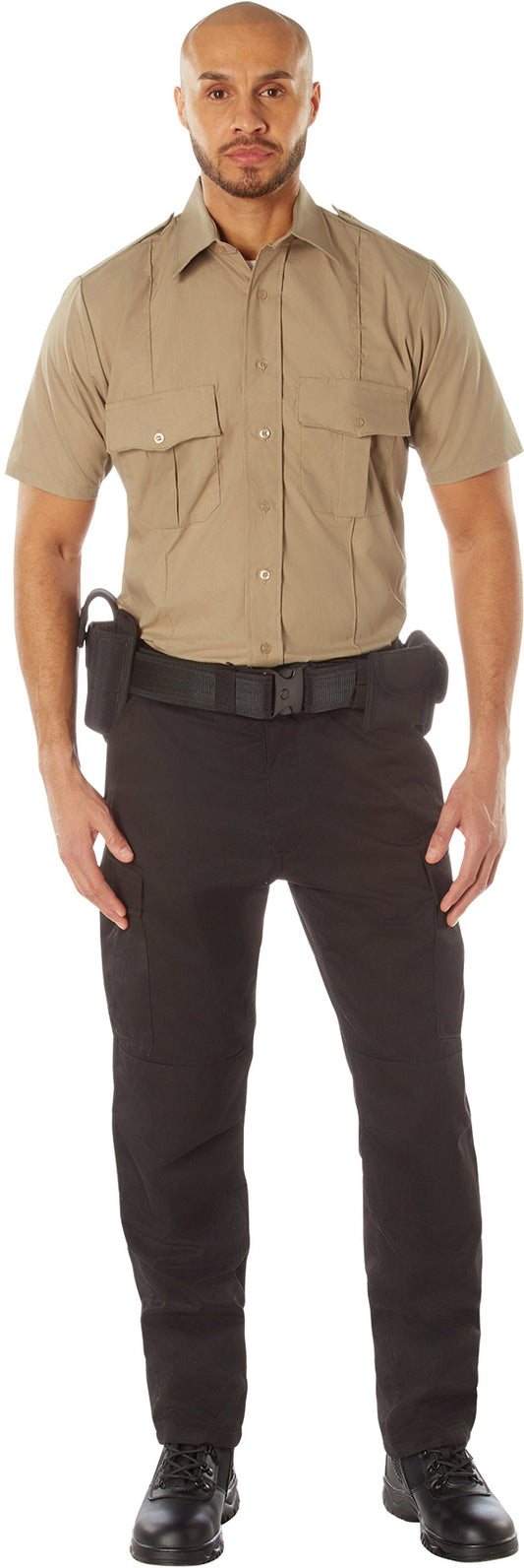 Khaki - Short Sleeve Uniform Shirt for Law Enforcement & Security Professionals
