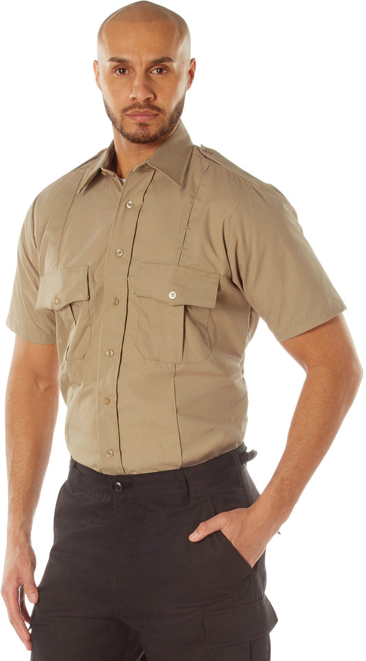Khaki - Short Sleeve Uniform Shirt for Law Enforcement & Security Professionals