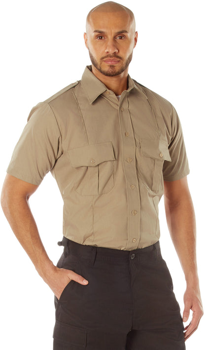 Khaki - Short Sleeve Uniform Shirt for Law Enforcement & Security Professionals
