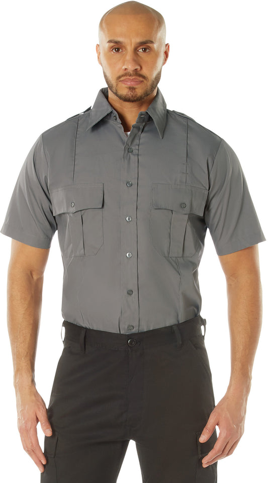 Grey - Official Law Enforcement Uniform Shirt Short Sleeve