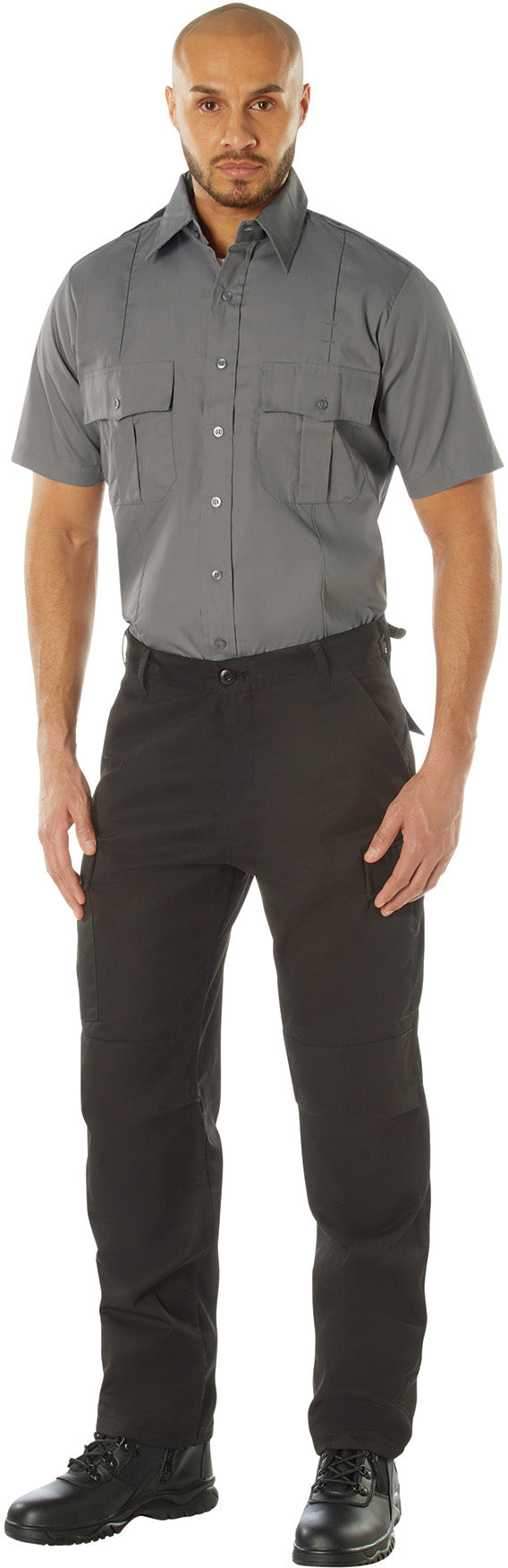 Grey - Official Law Enforcement Uniform Shirt Short Sleeve - Galaxy Army Navy Grey - Official Law Enforcement Uniform Shirt Short Sleeve - Galaxy Army Navy
