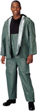 Olive Drab - PVC 2-Piece Pants Shirt Rain Suit